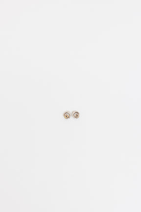 Open Heart Stud Earrings