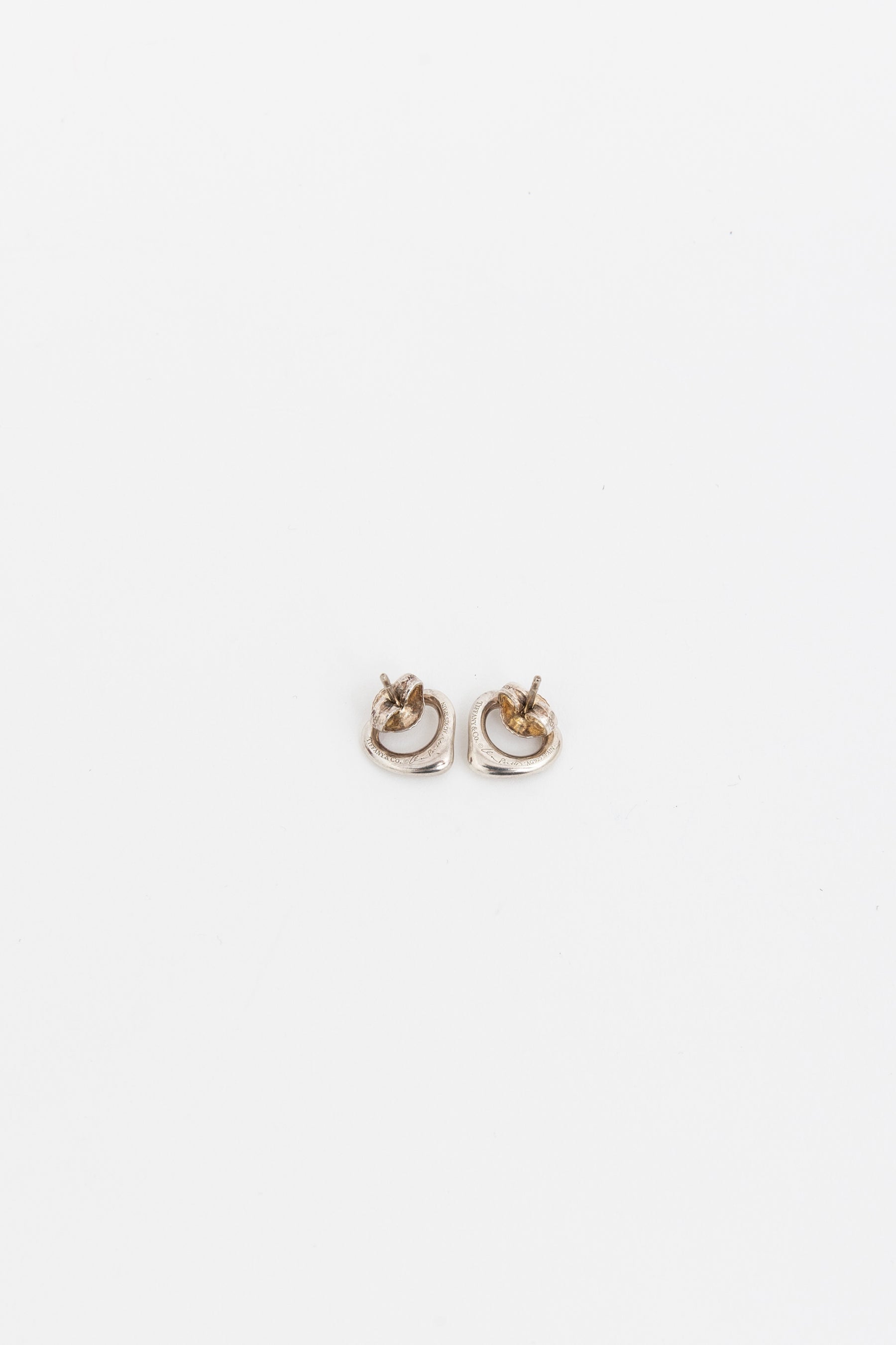 Open Heart Stud Earrings