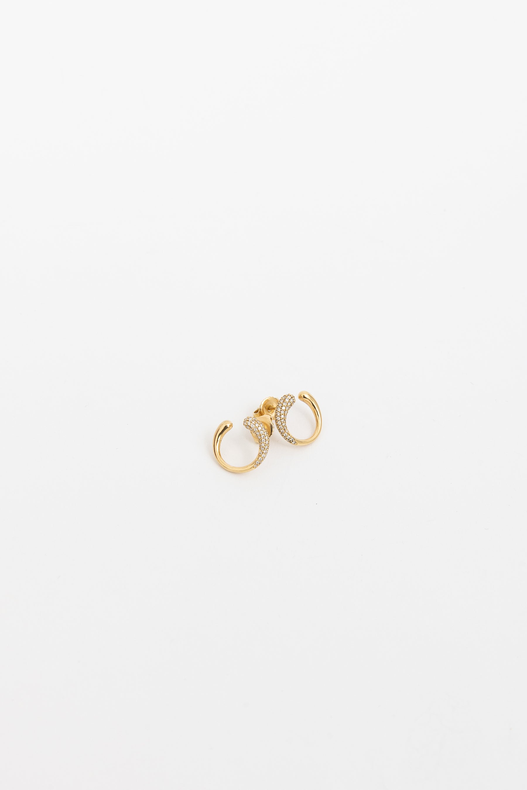 Offspring Diamond Open Stud Earrings