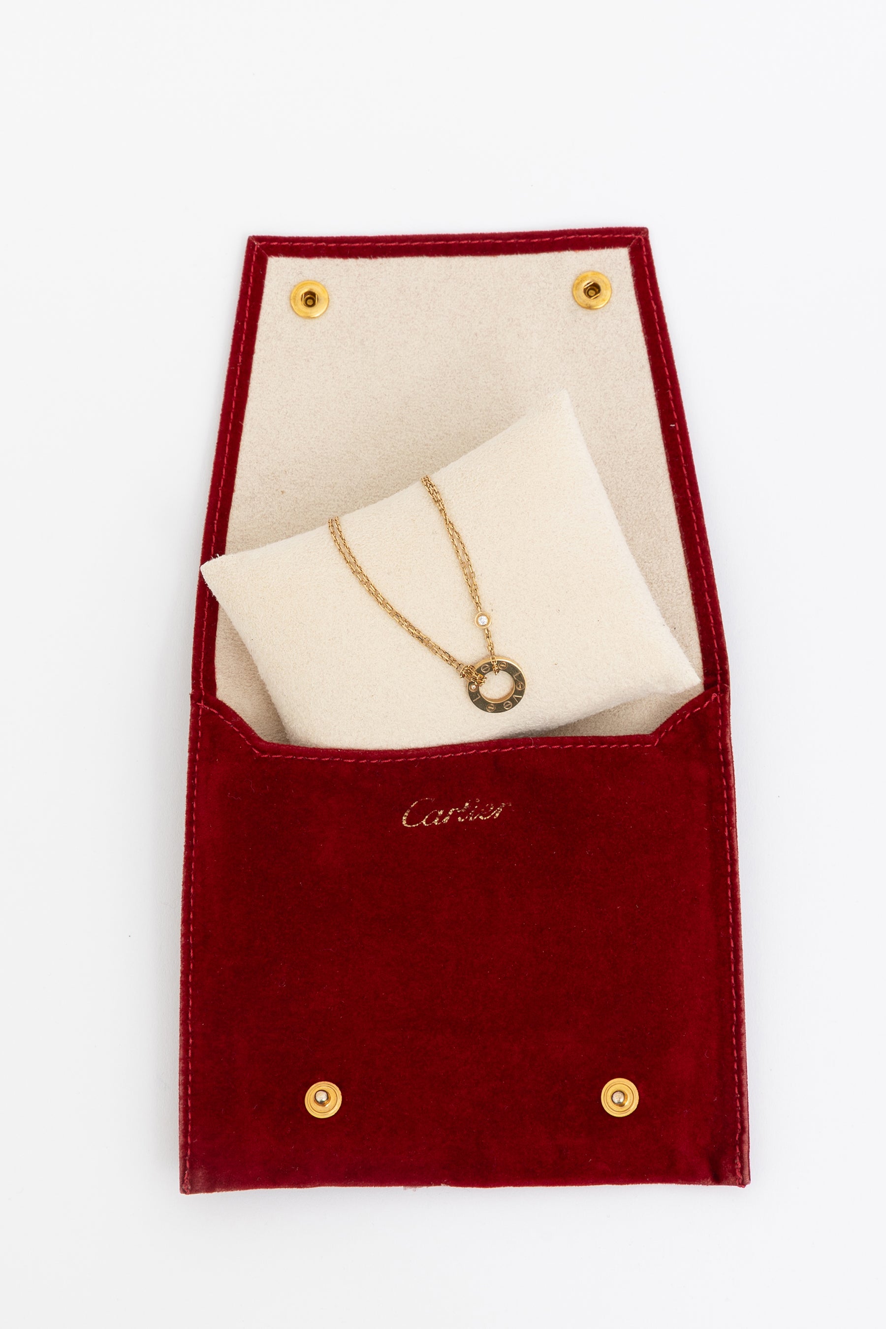 Love Double Chain Diamond Necklace