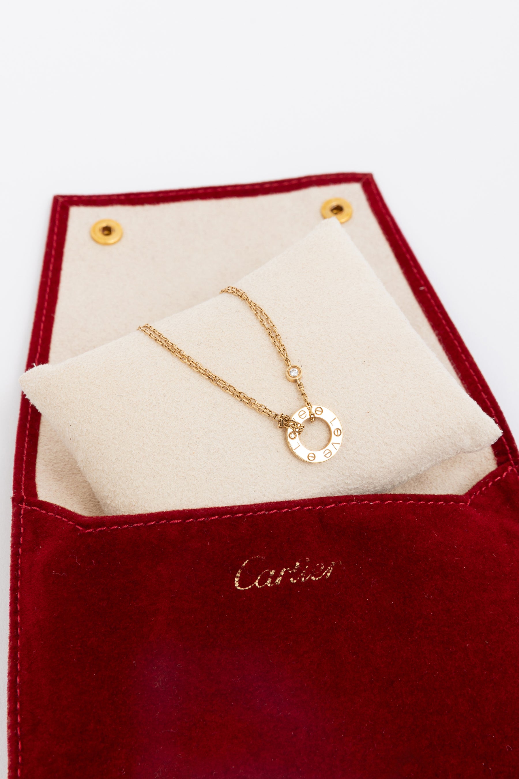 Love Double Chain Diamond Necklace