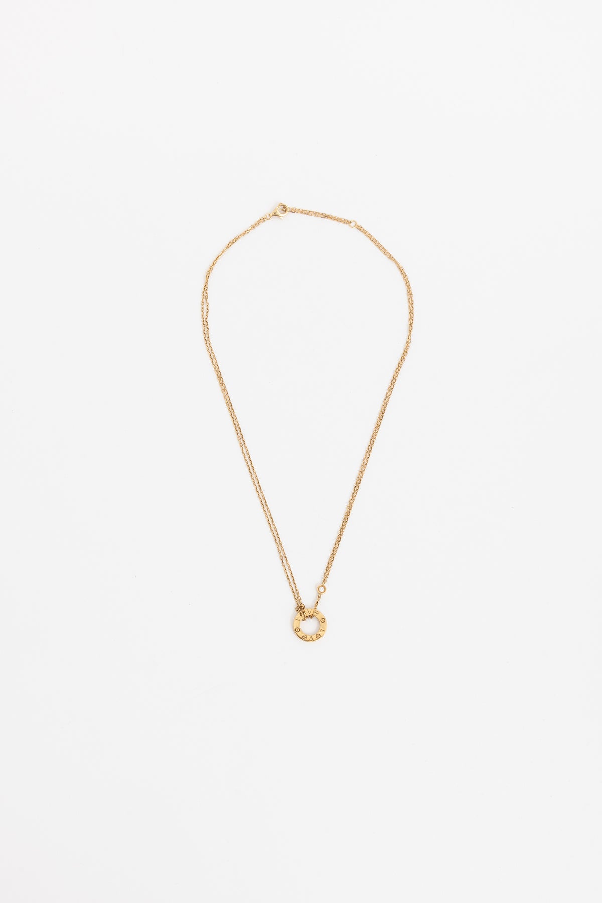 Love Double Chain Diamond Necklace