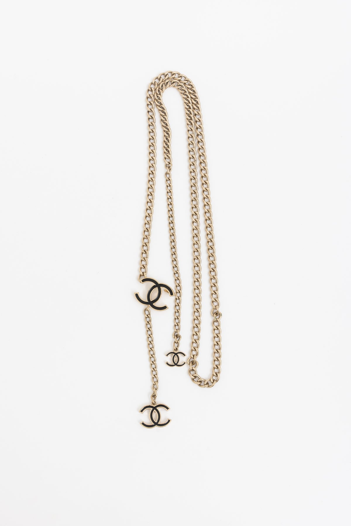 Vintage Chain Belt With CC Charms