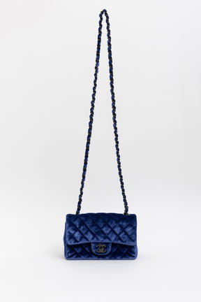 Velvet Mini Flap Bag