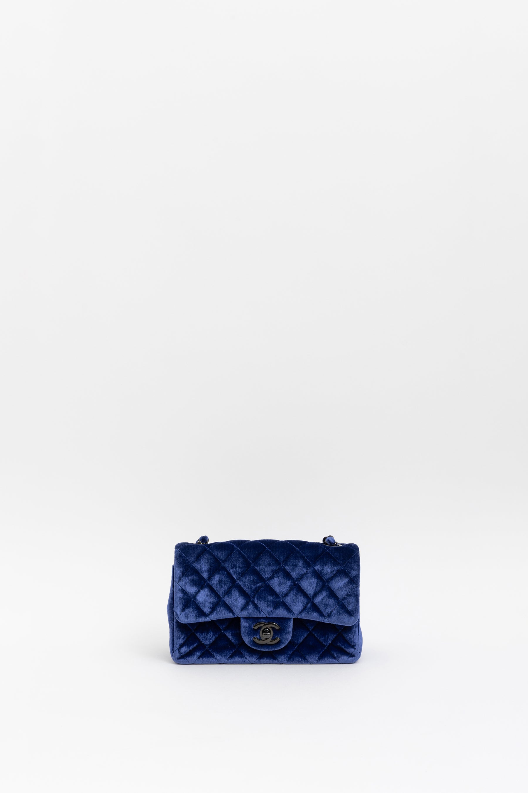 Velvet Mini Flap Bag