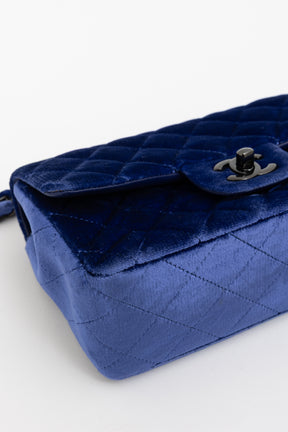 Velvet Mini Flap Bag