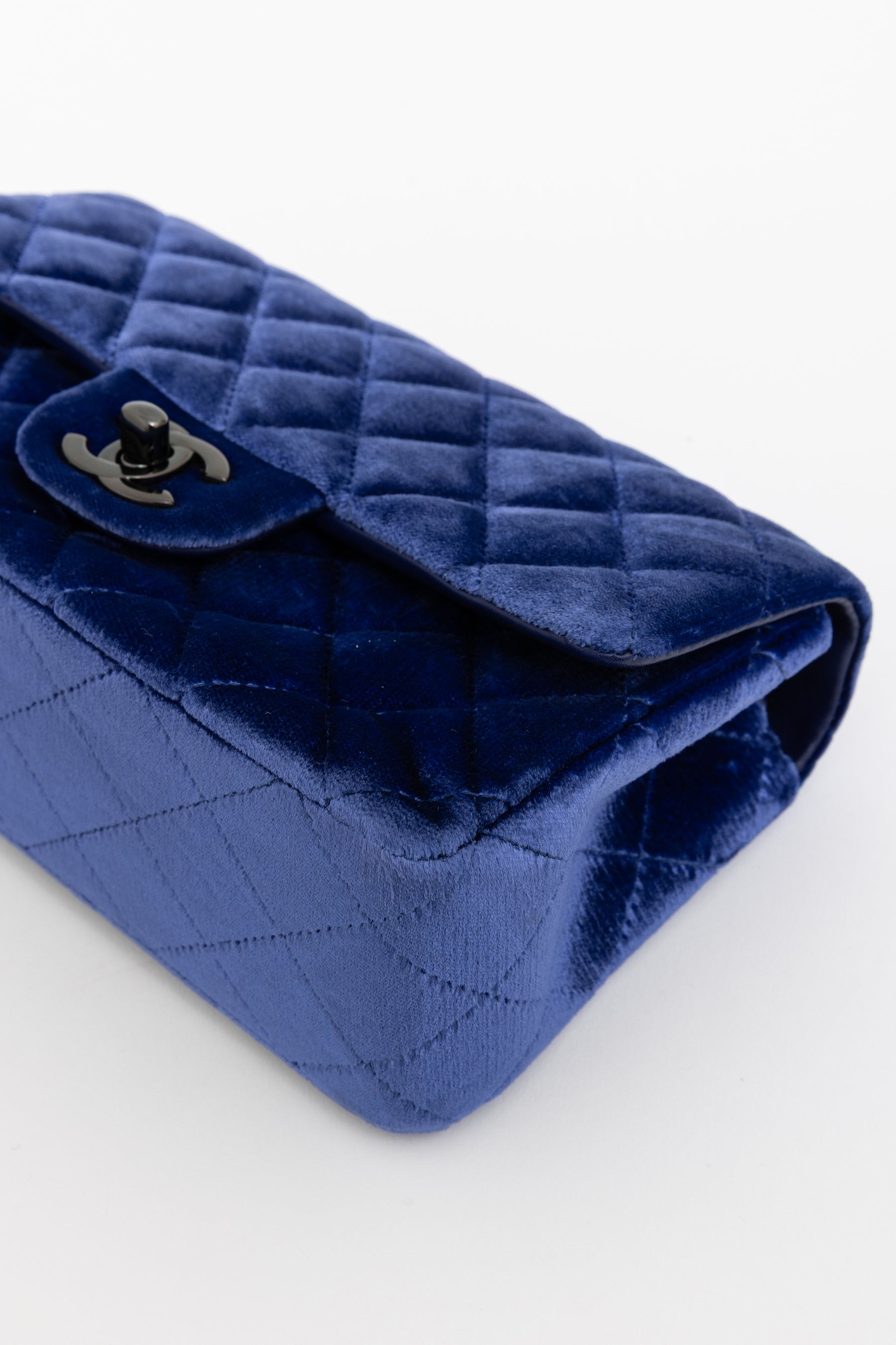 Velvet Mini Flap Bag