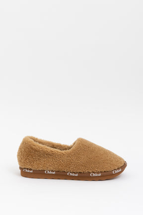 Shearling Logo Slipper