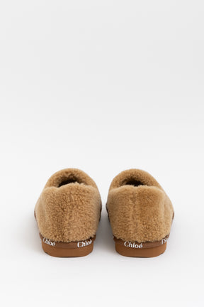 Shearling Logo Slipper