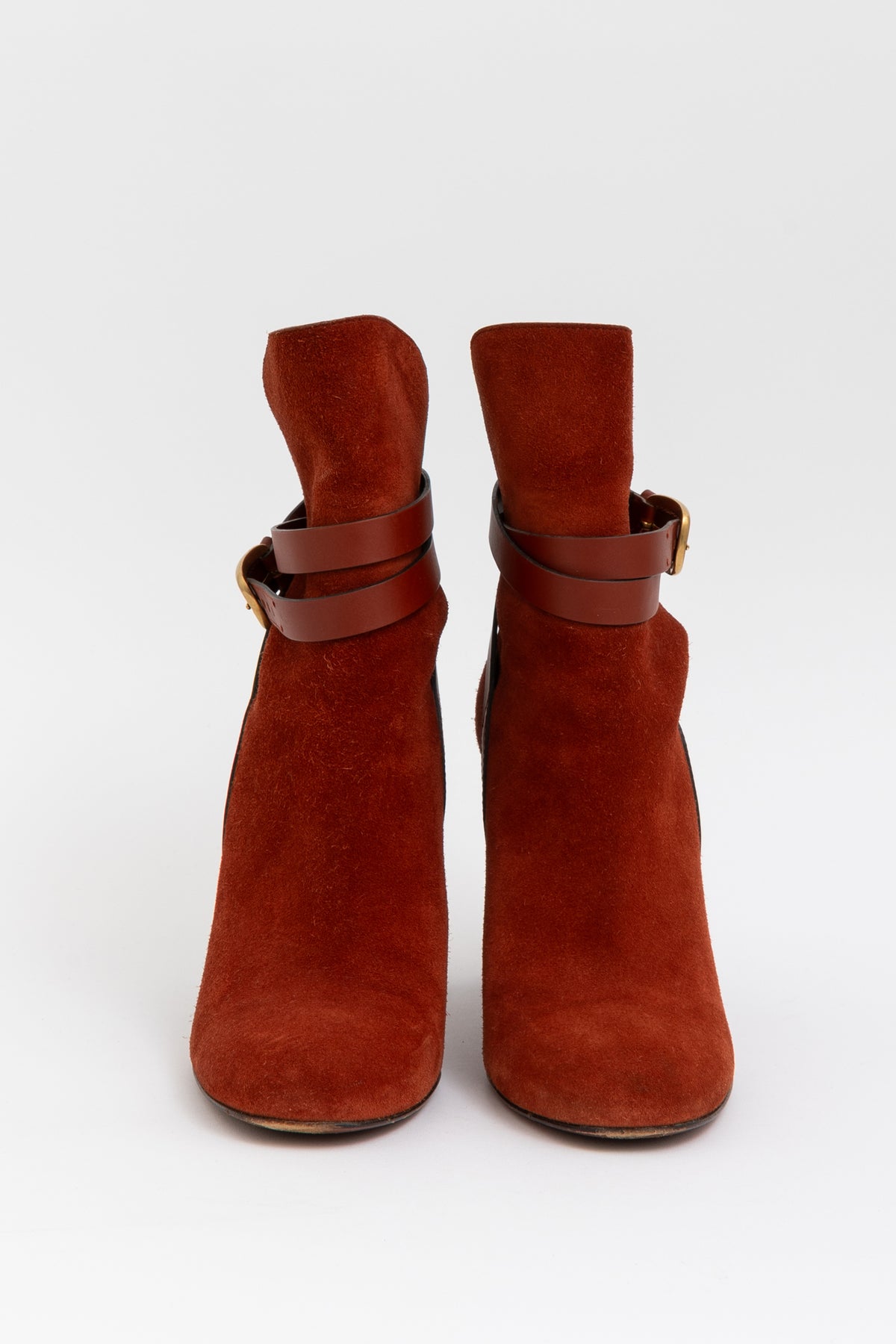 Suede and Leather Ankle Boots