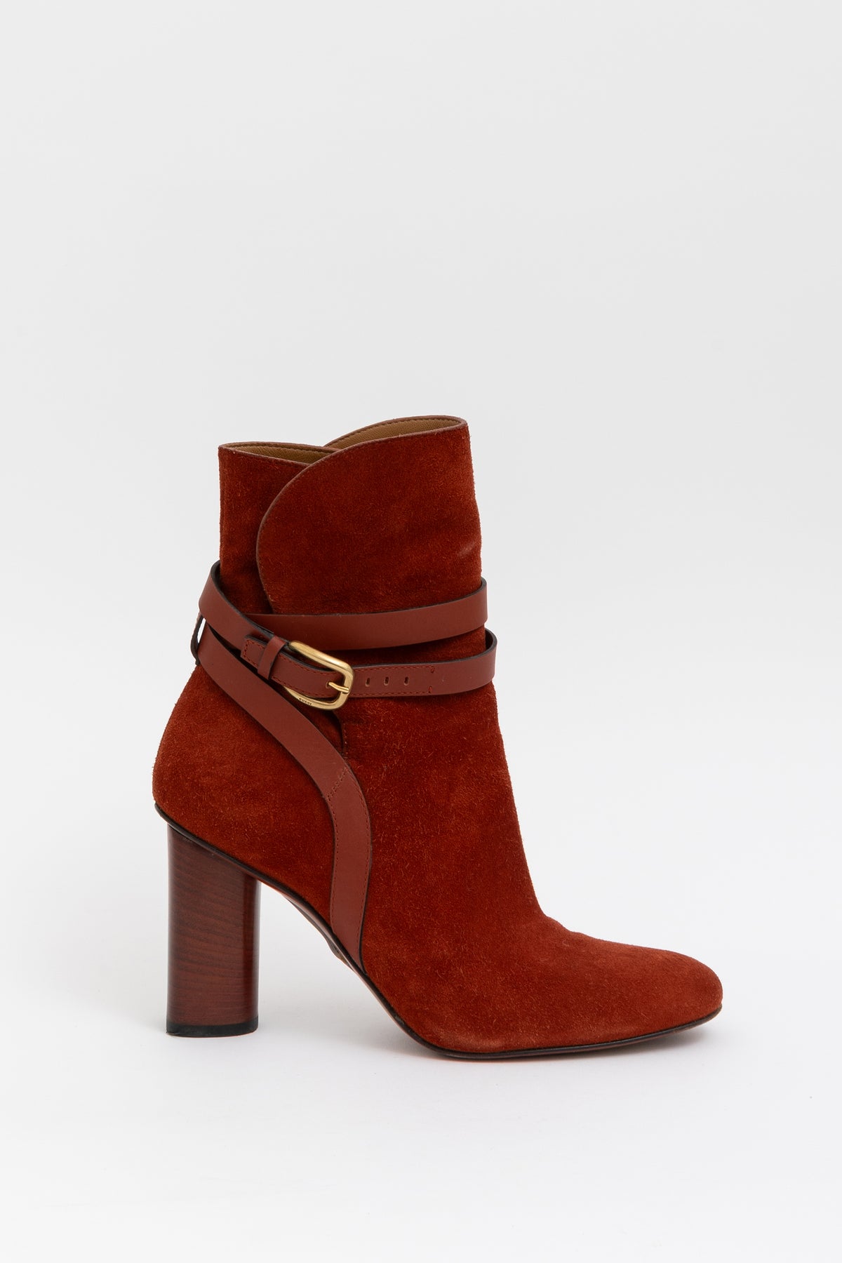 Suede and Leather Ankle Boots