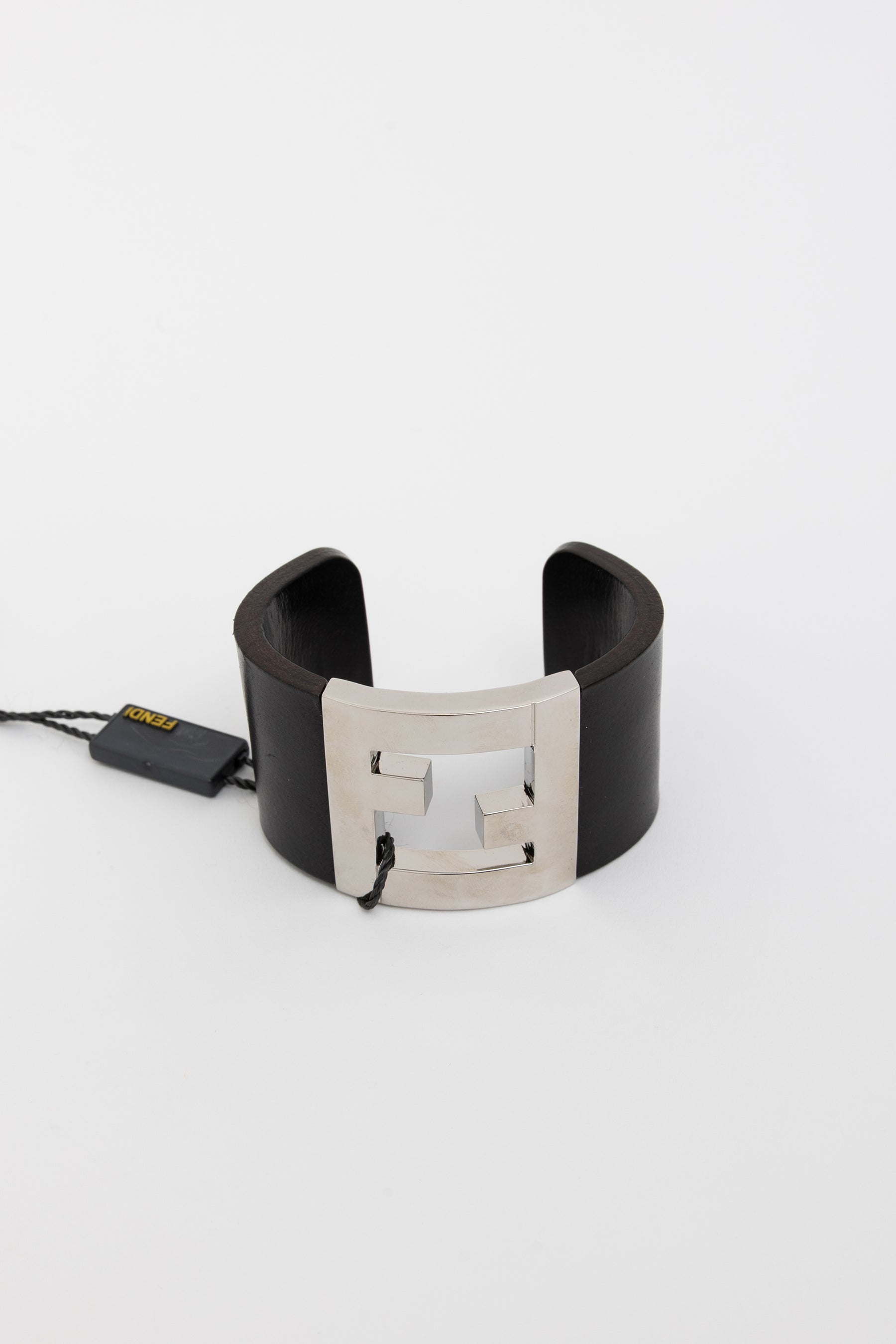 Silver and Leather Cuff