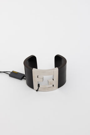 Silver and Leather Cuff