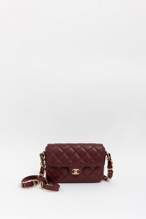 Caviar Flap Bag with Chunky Chain