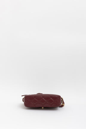 Caviar Flap Bag with Chunky Chain