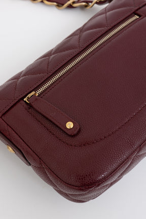Caviar Flap Bag with Chunky Chain