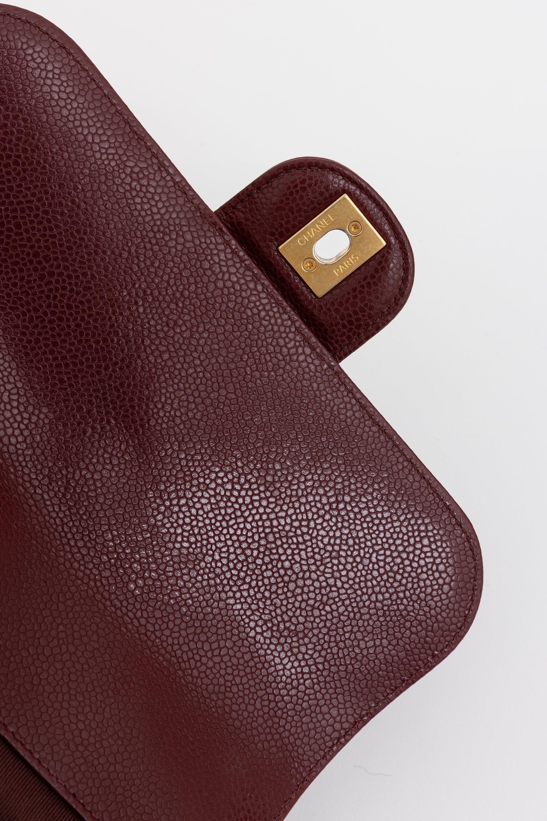 Caviar Flap Bag with Chunky Chain