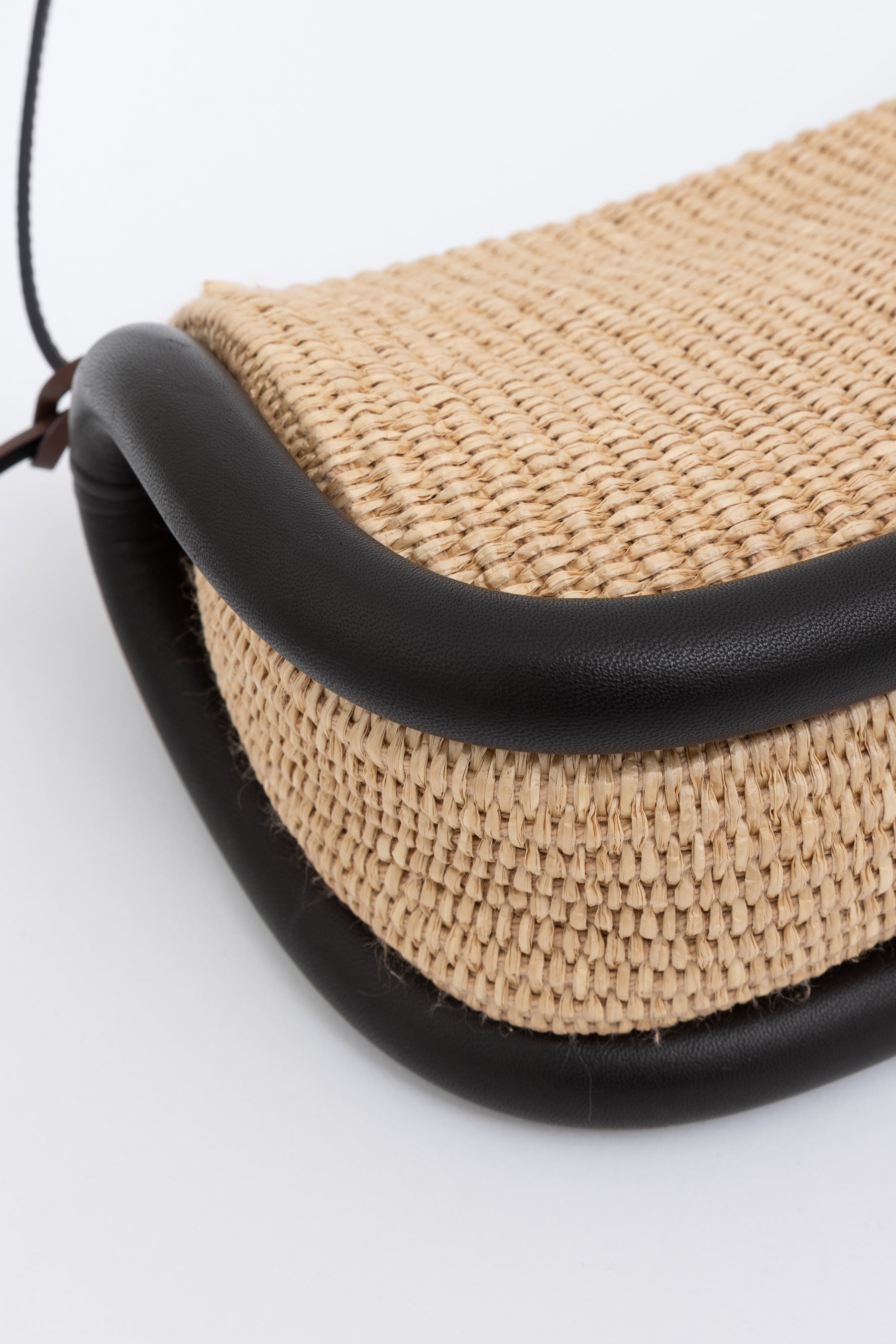 Raffia Bumper Bag