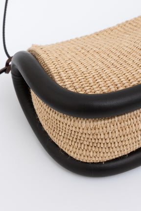 Raffia Bumper Bag