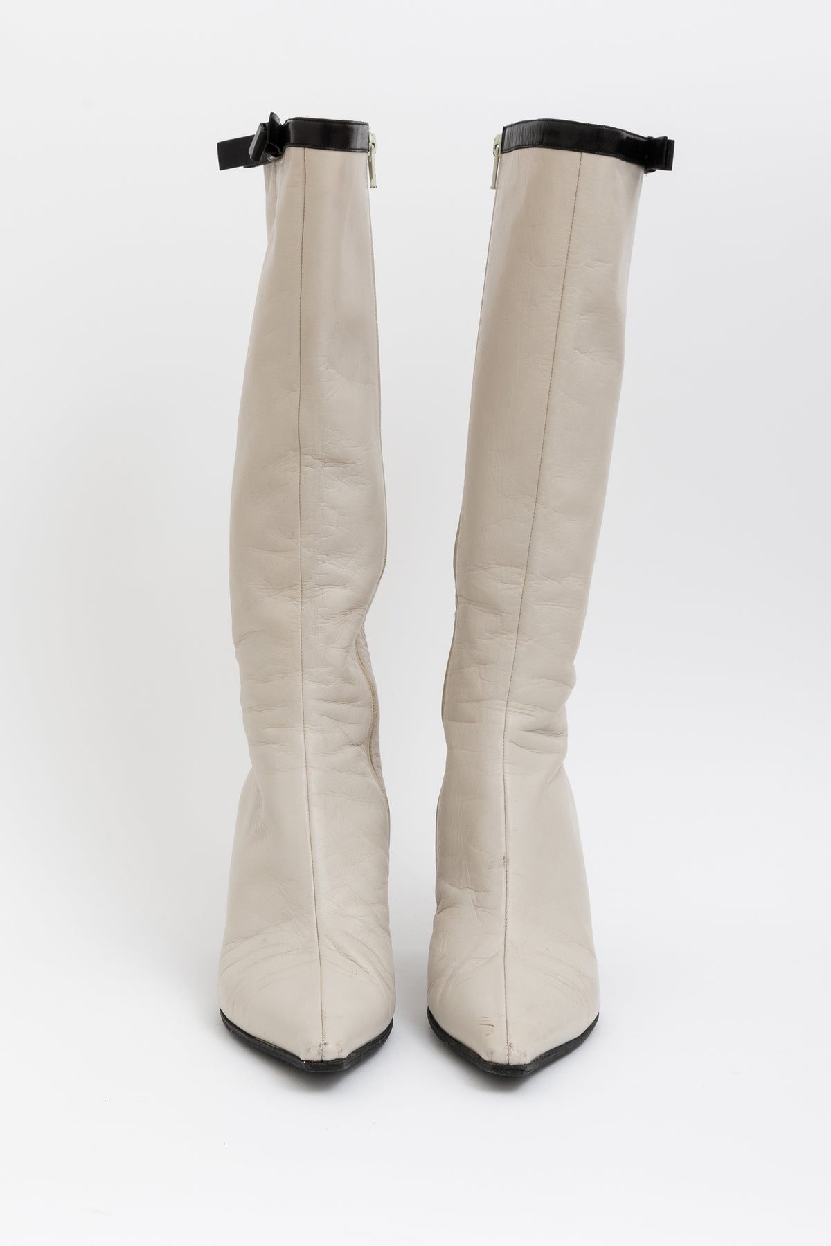 Bow Detail Mid Calf Boot
