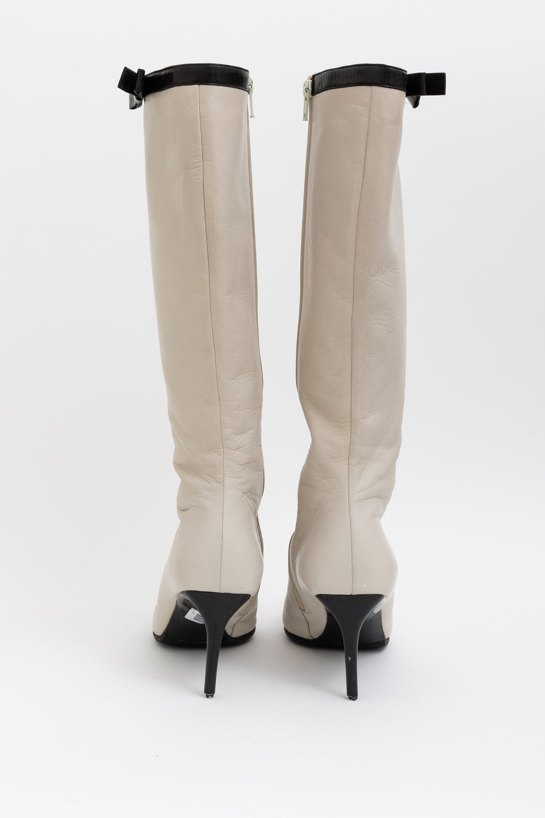 Bow Detail Mid Calf Boot