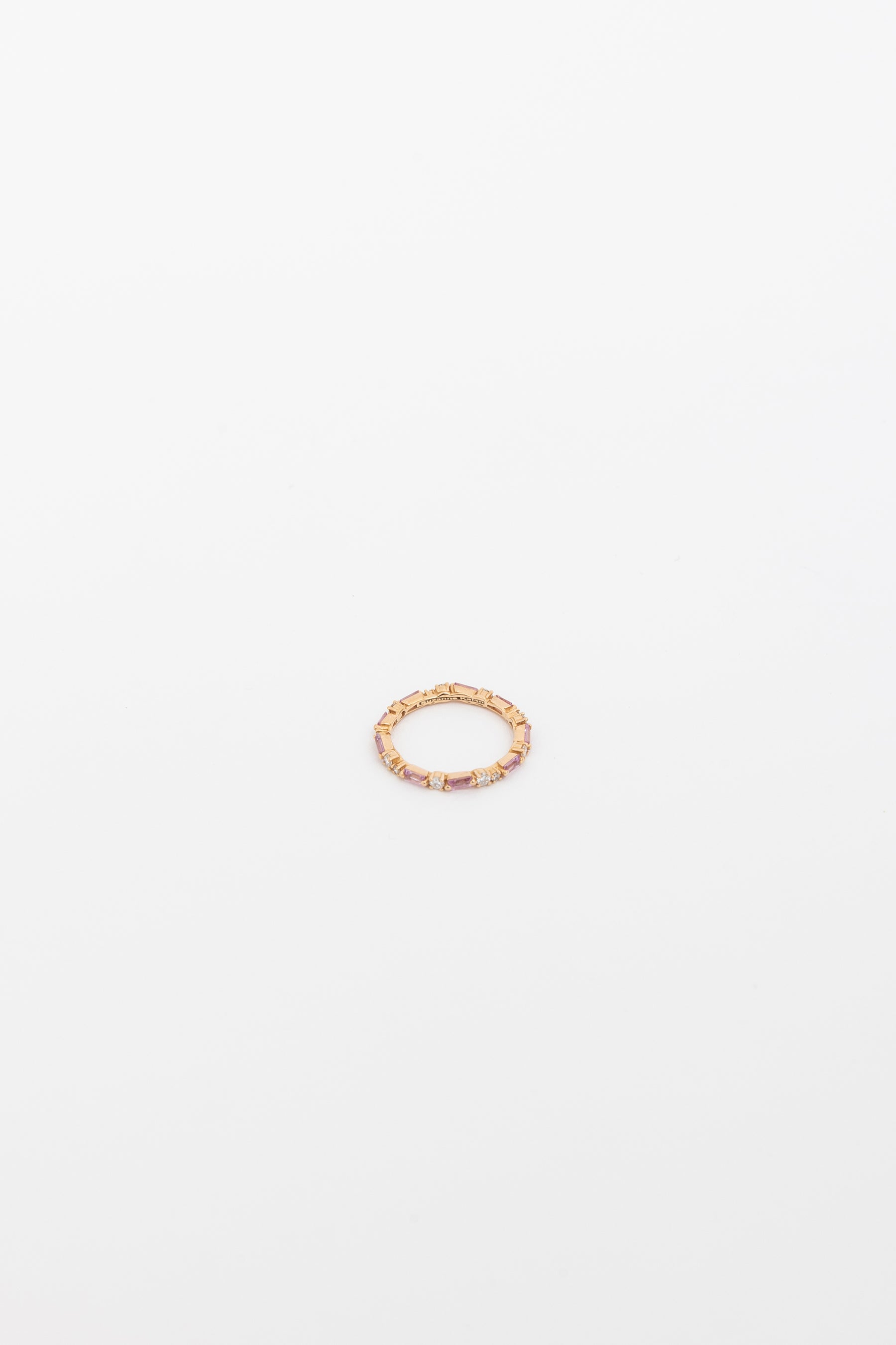 Sapphire and Diamond Eternity Band