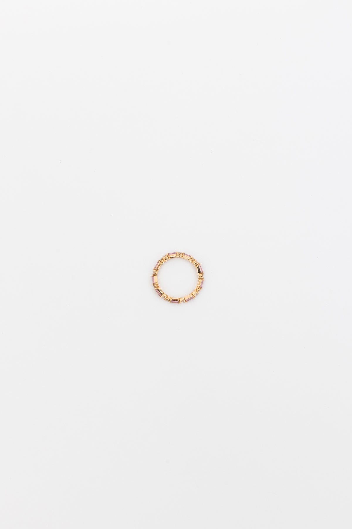 Sapphire and Diamond Eternity Band