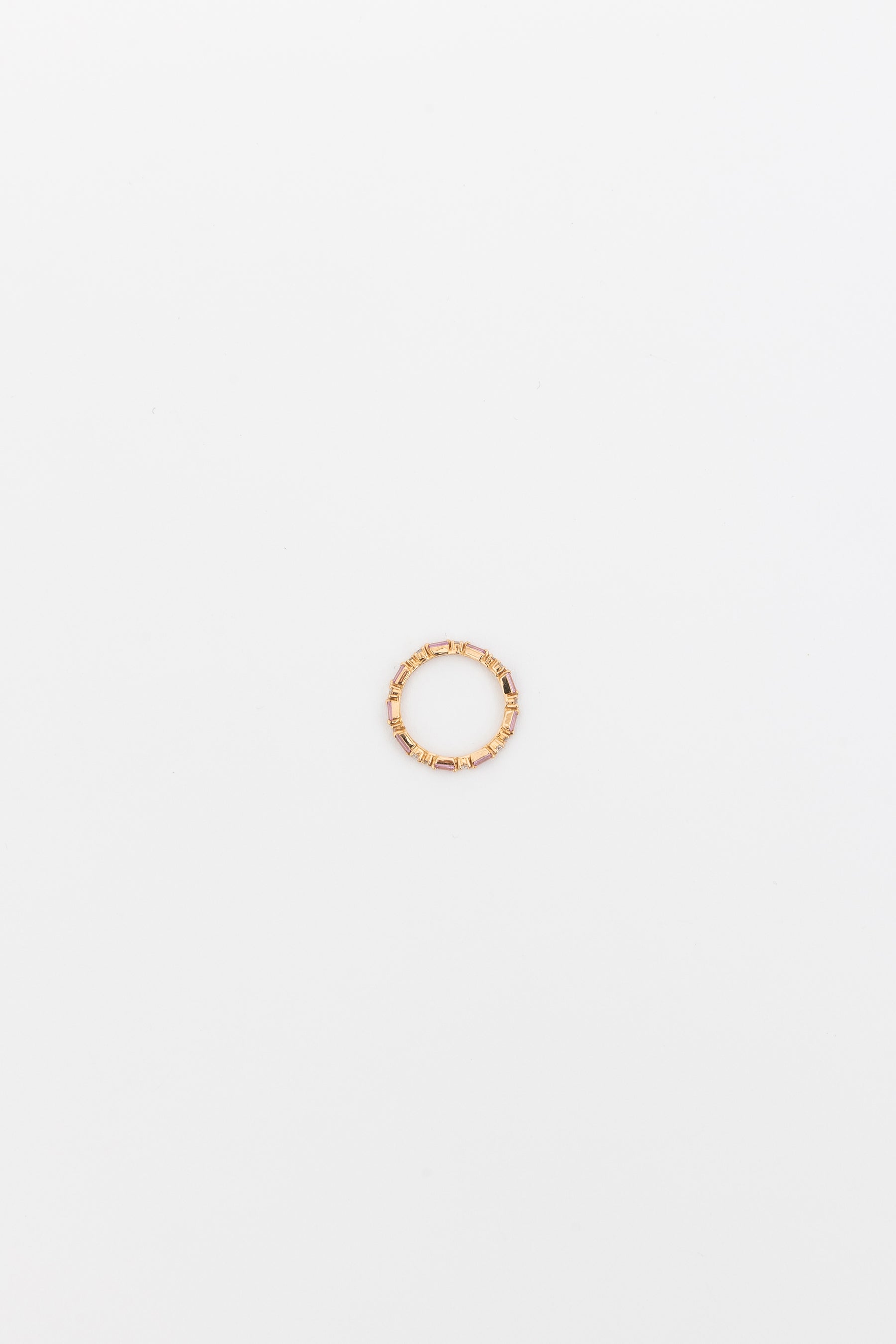 Sapphire and Diamond Eternity Band