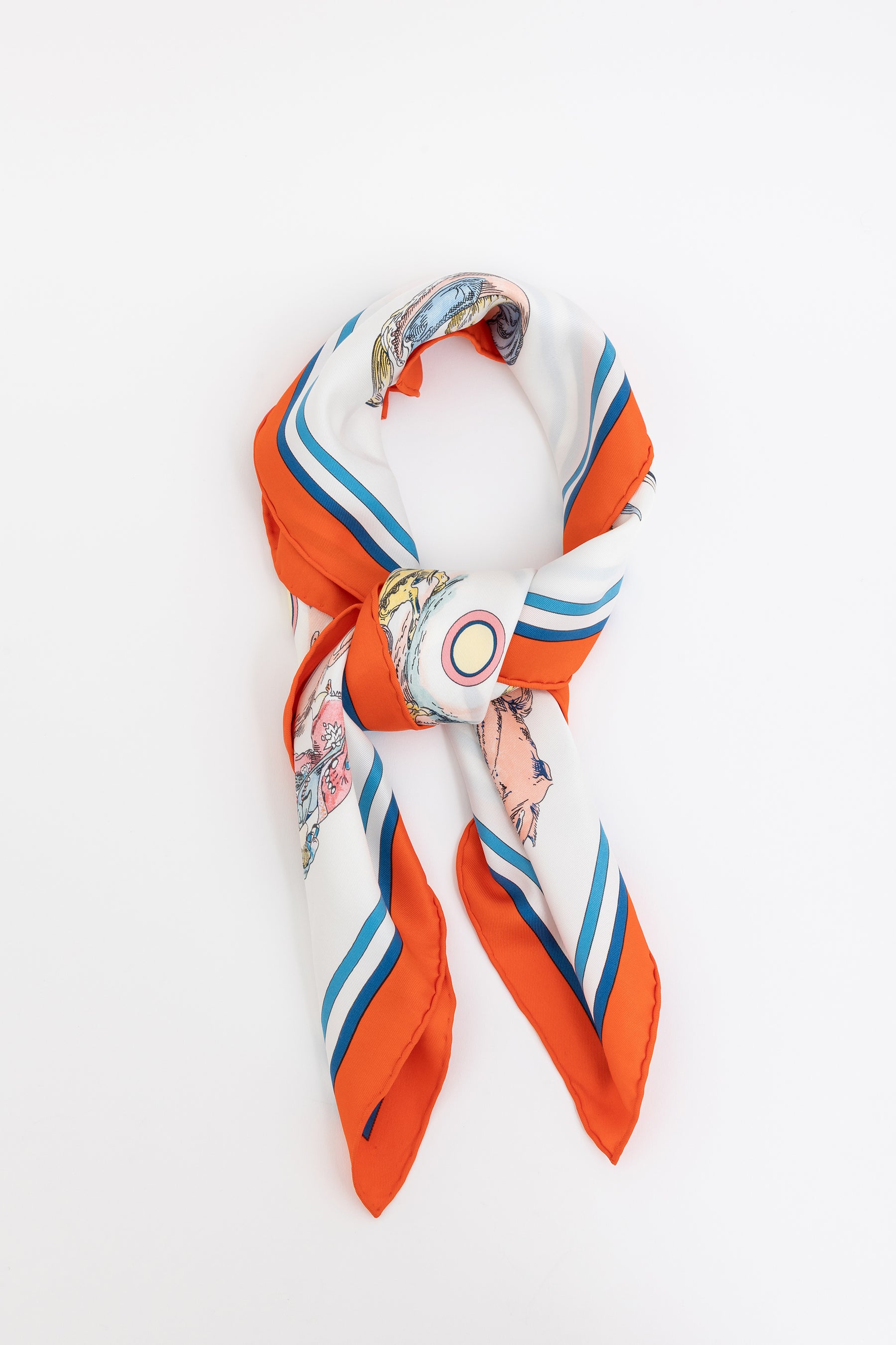 Multi Silk Les Anamorphoses Scarf