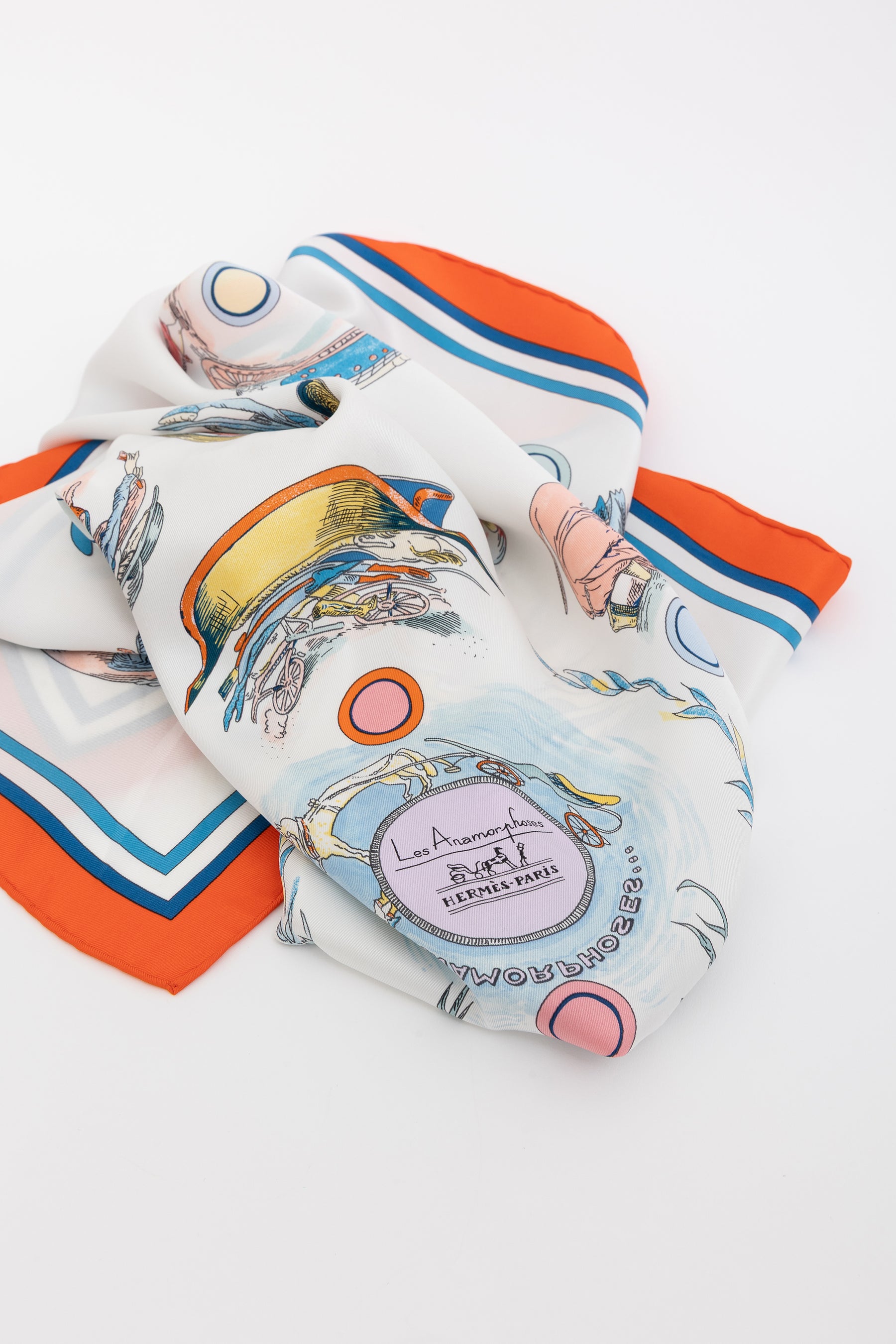 Multi Silk Les Anamorphoses Scarf