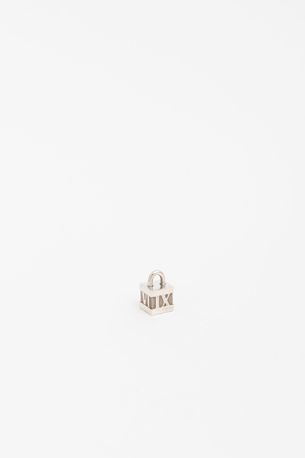 Cube Pendant with Roman Numerals