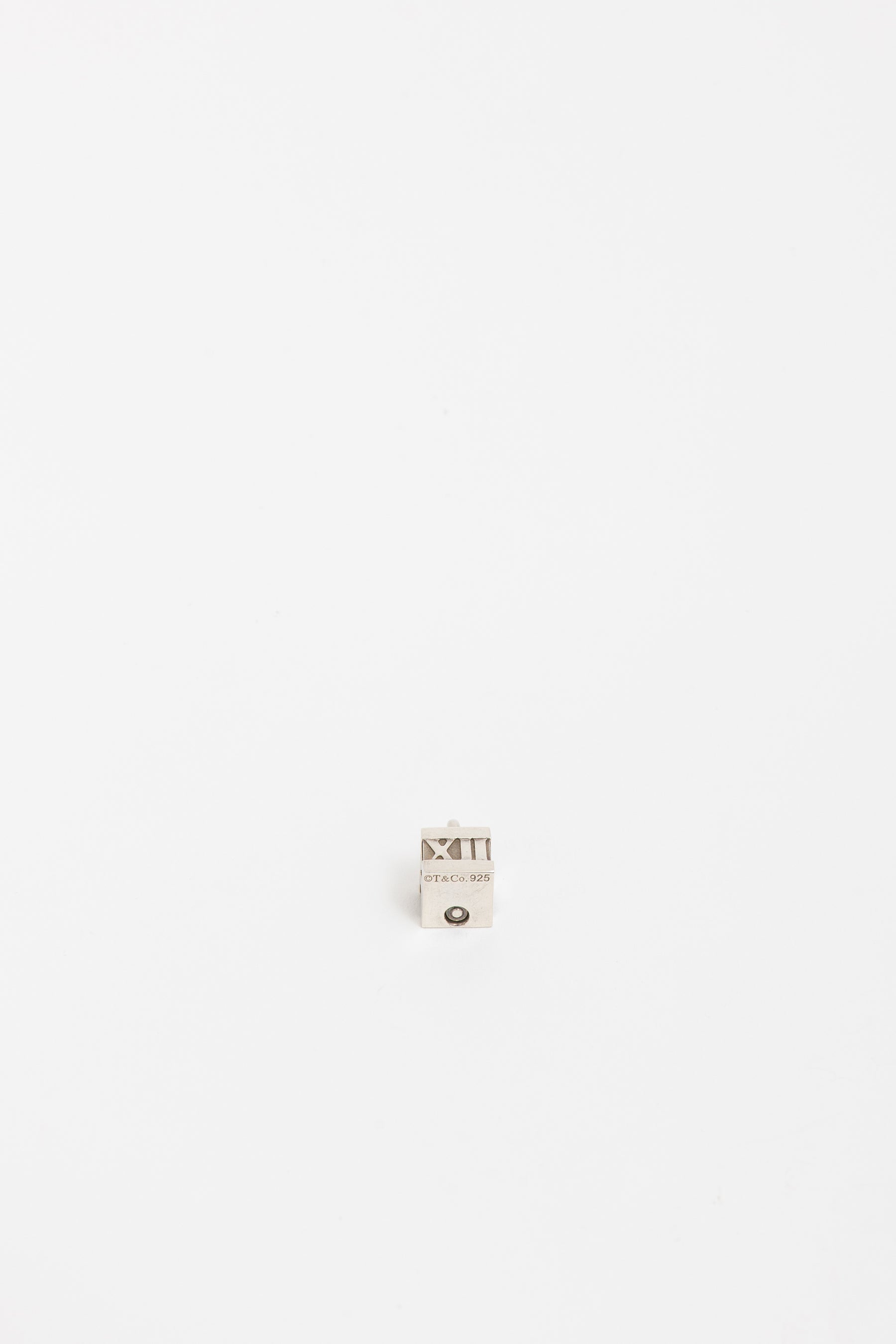 Cube Pendant with Roman Numerals