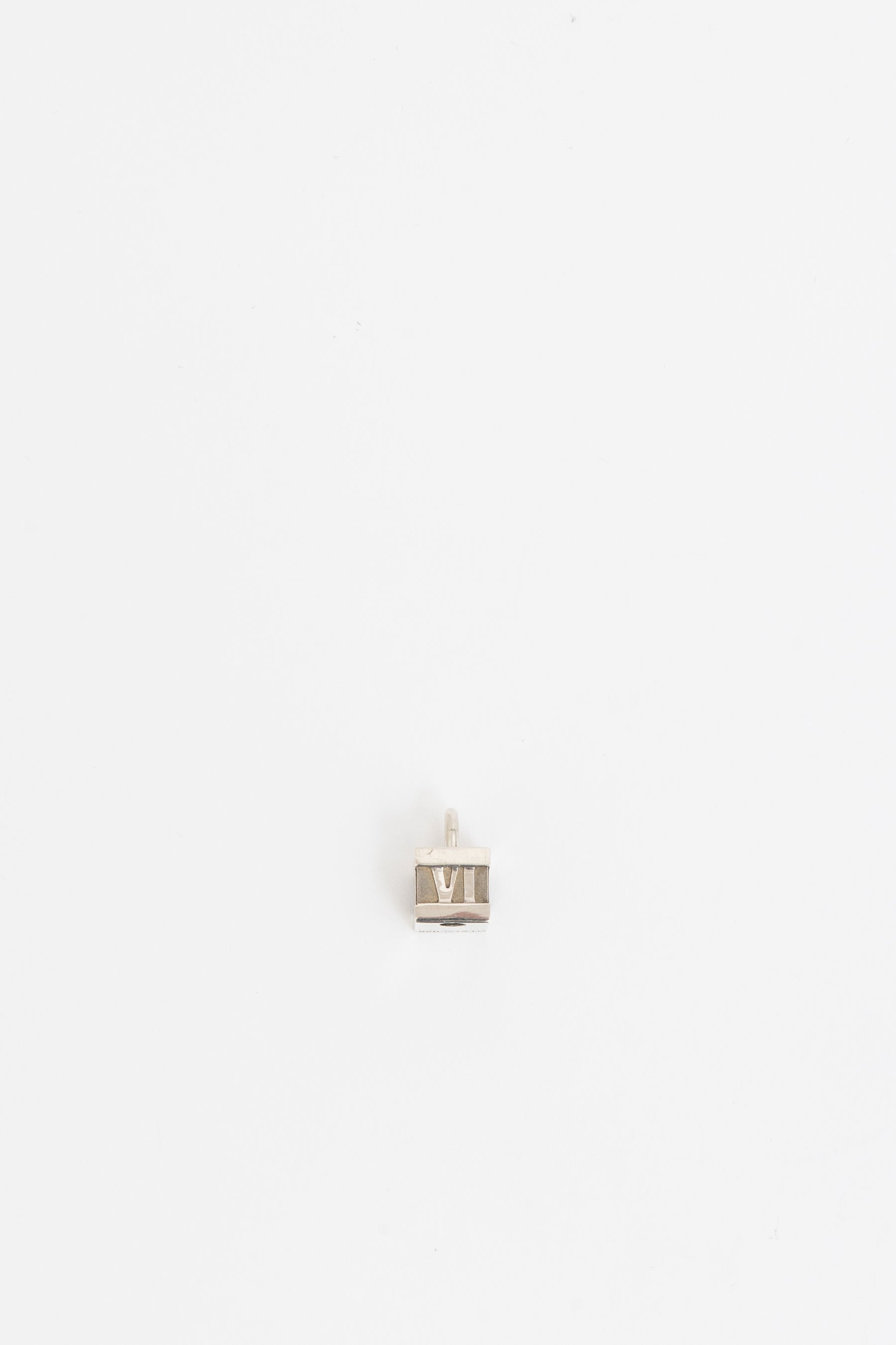 Cube Pendant with Roman Numerals