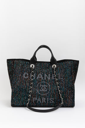Tweed Multi Sequin Deauville Tote