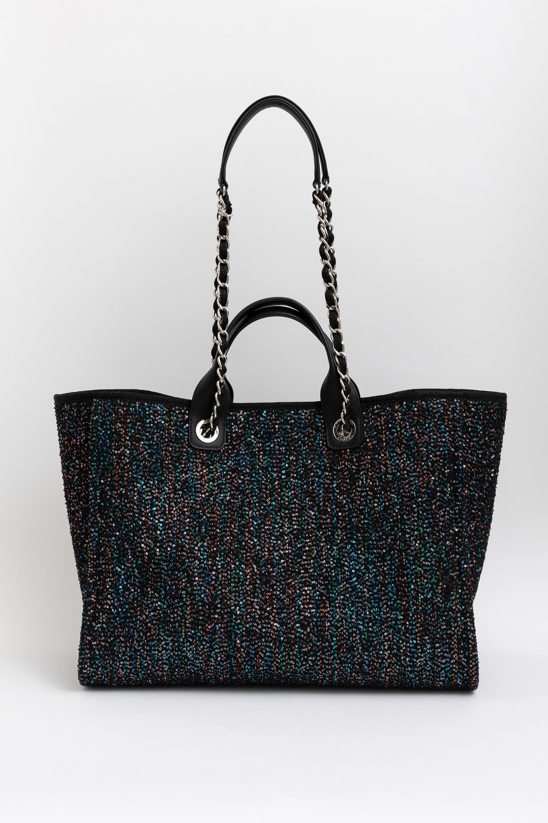Tweed Multi Sequin Deauville Tote