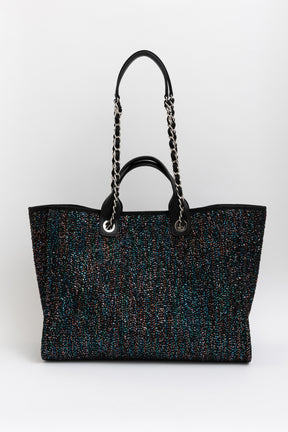 Tweed Multi Sequin Deauville Tote