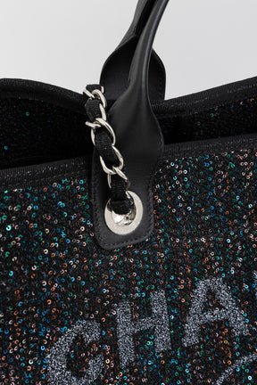 Tweed Multi Sequin Deauville Tote