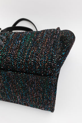 Tweed Multi Sequin Deauville Tote