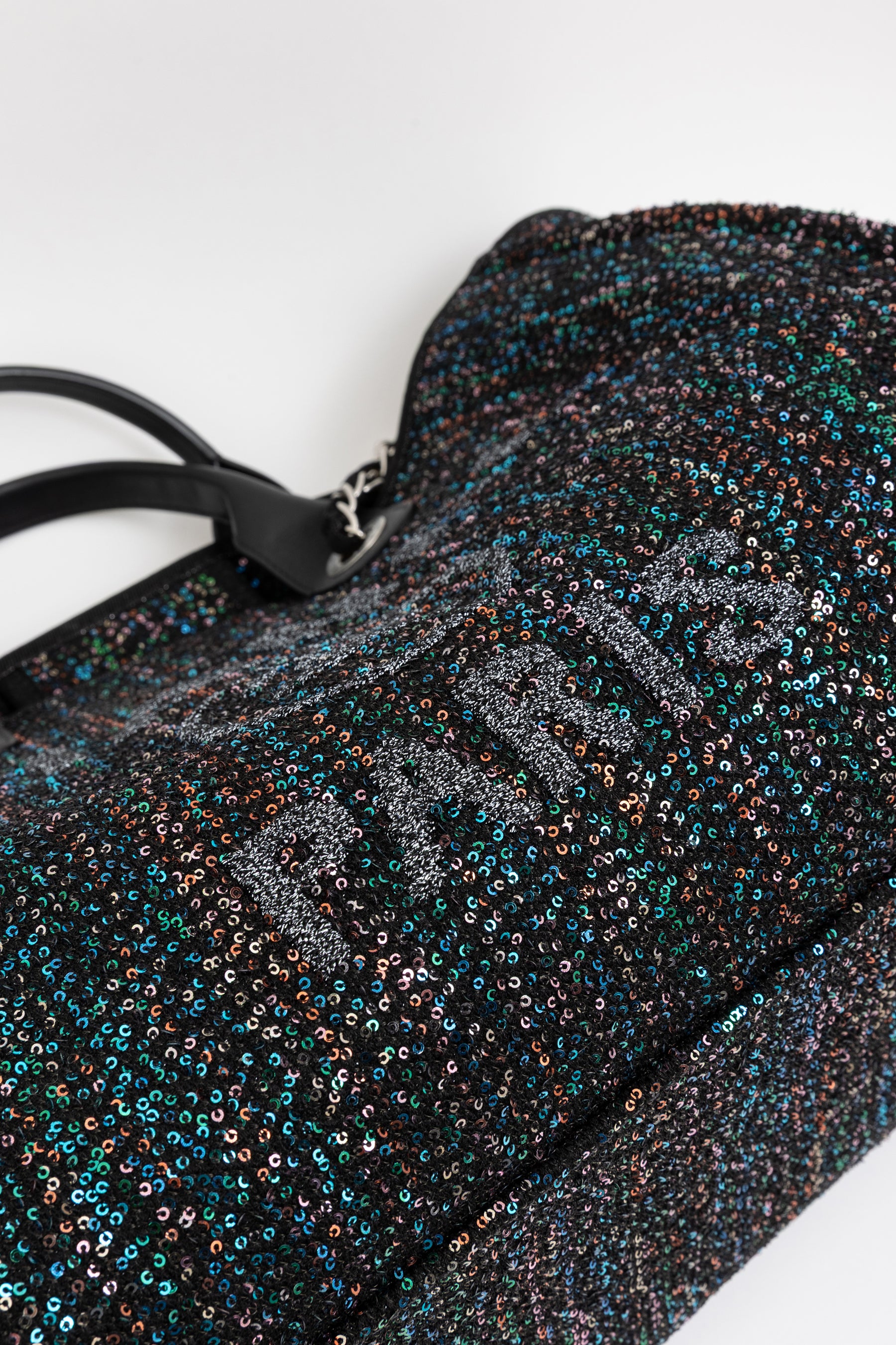 Tweed Multi Sequin Deauville Tote