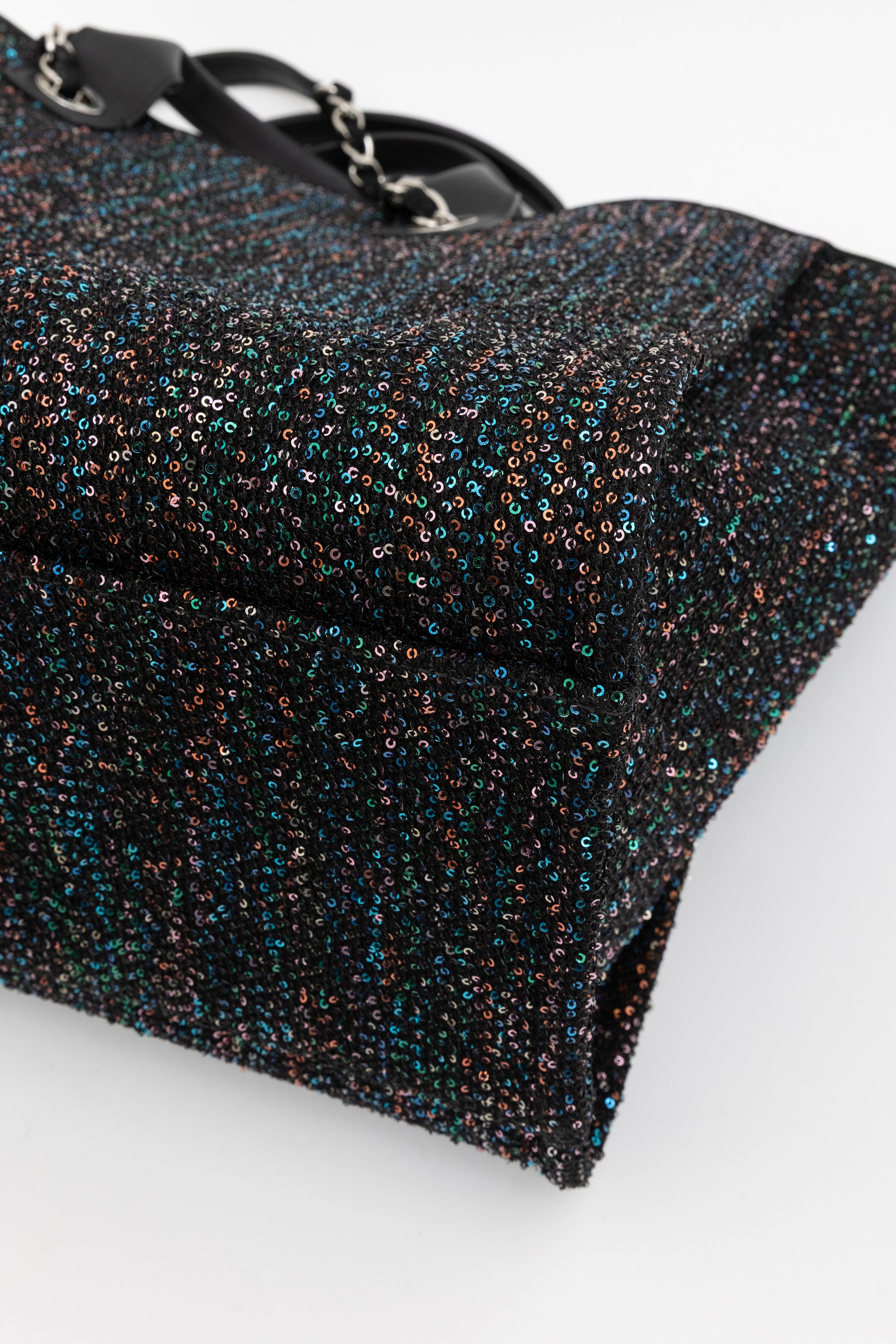 Tweed Multi Sequin Deauville Tote