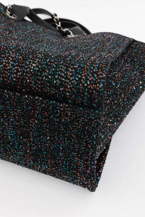 Tweed Multi Sequin Deauville Tote