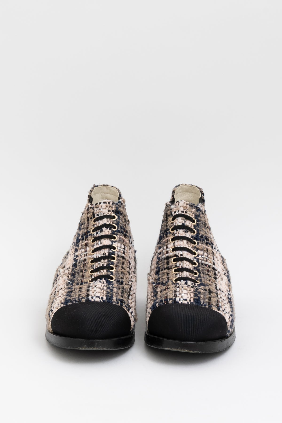 Tweed Ankle Boots