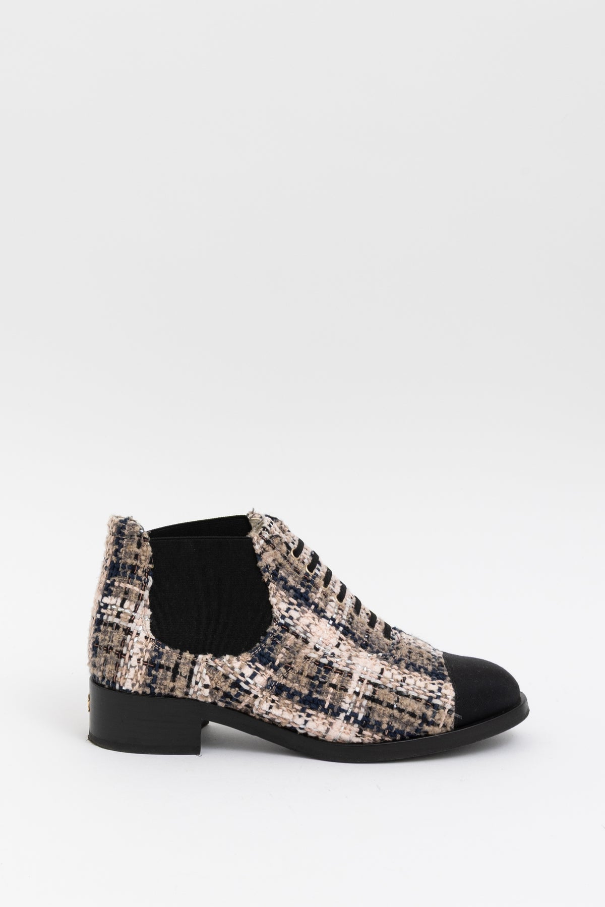 Tweed Ankle Boots