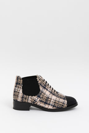 Tweed Ankle Boots