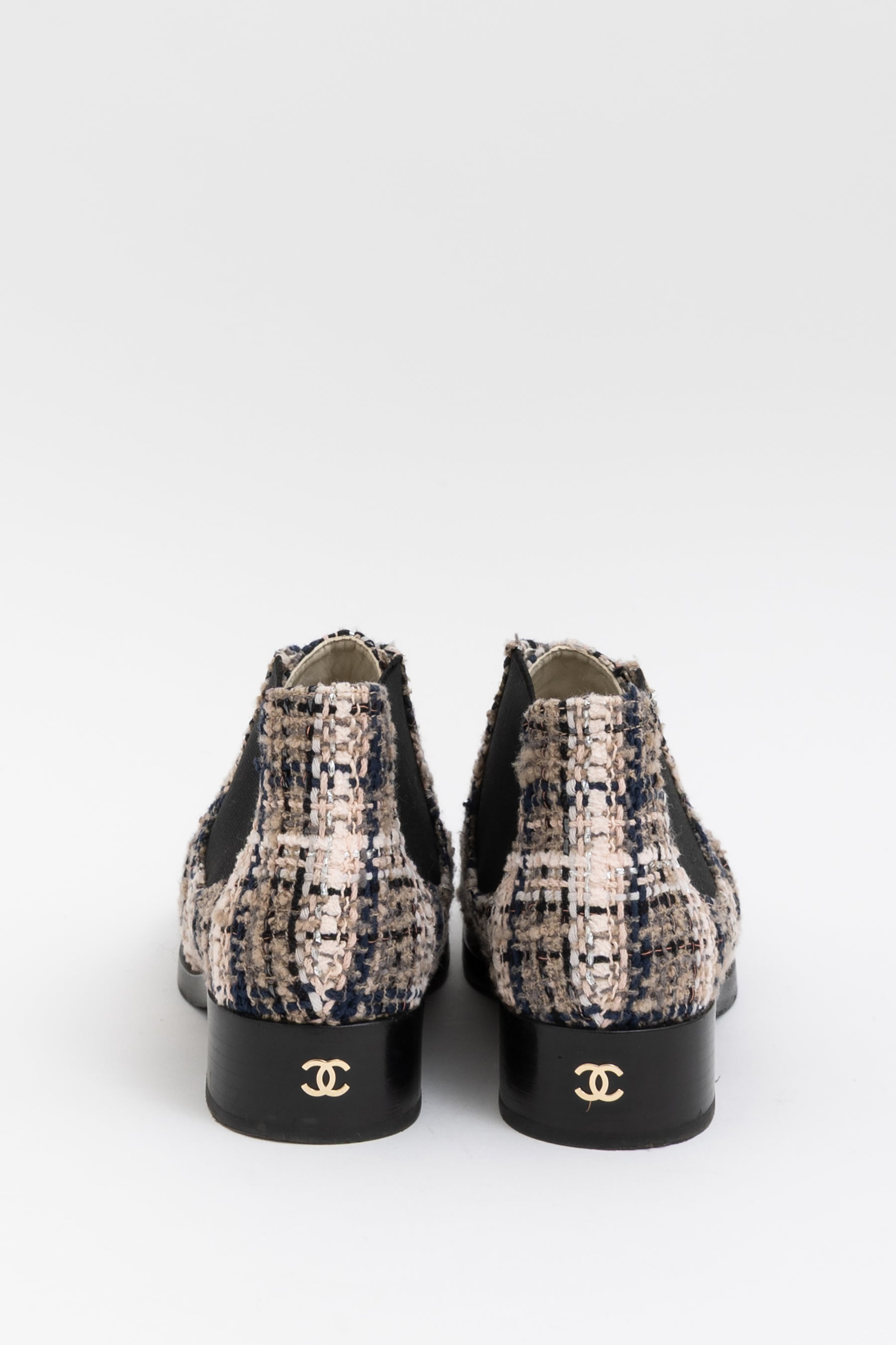 Tweed Ankle Boots