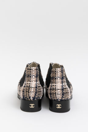 Tweed Ankle Boots