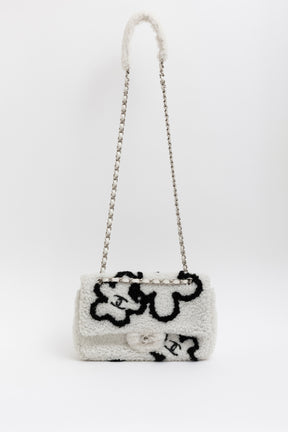 Medium Shearling Flap Bag