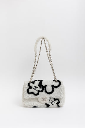 Medium Shearling Flap Bag