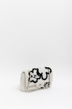Medium Shearling Flap Bag