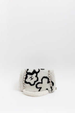 Medium Shearling Flap Bag